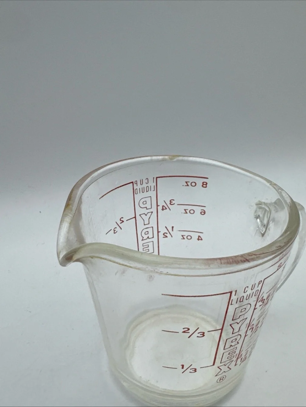 Vintage PYREX 1 Cup Liquid 8 oz Measuring Cup 508 D Handle